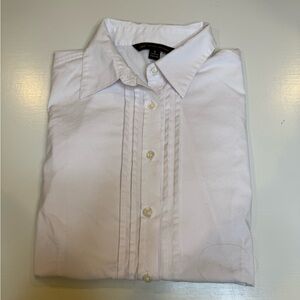 Brooks Brothers White Pleated Dress Shirt